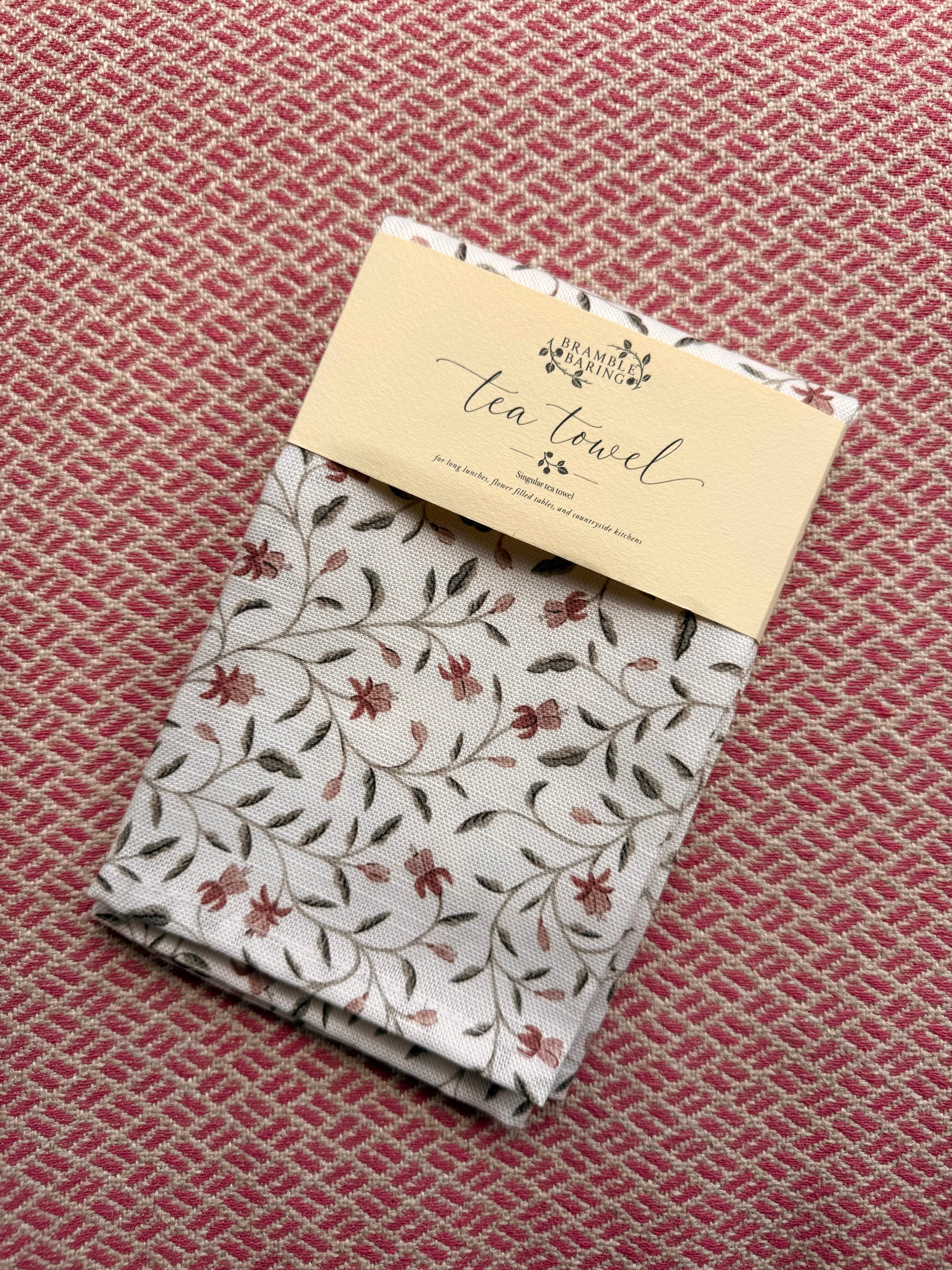 Fuchsia Tea Towel