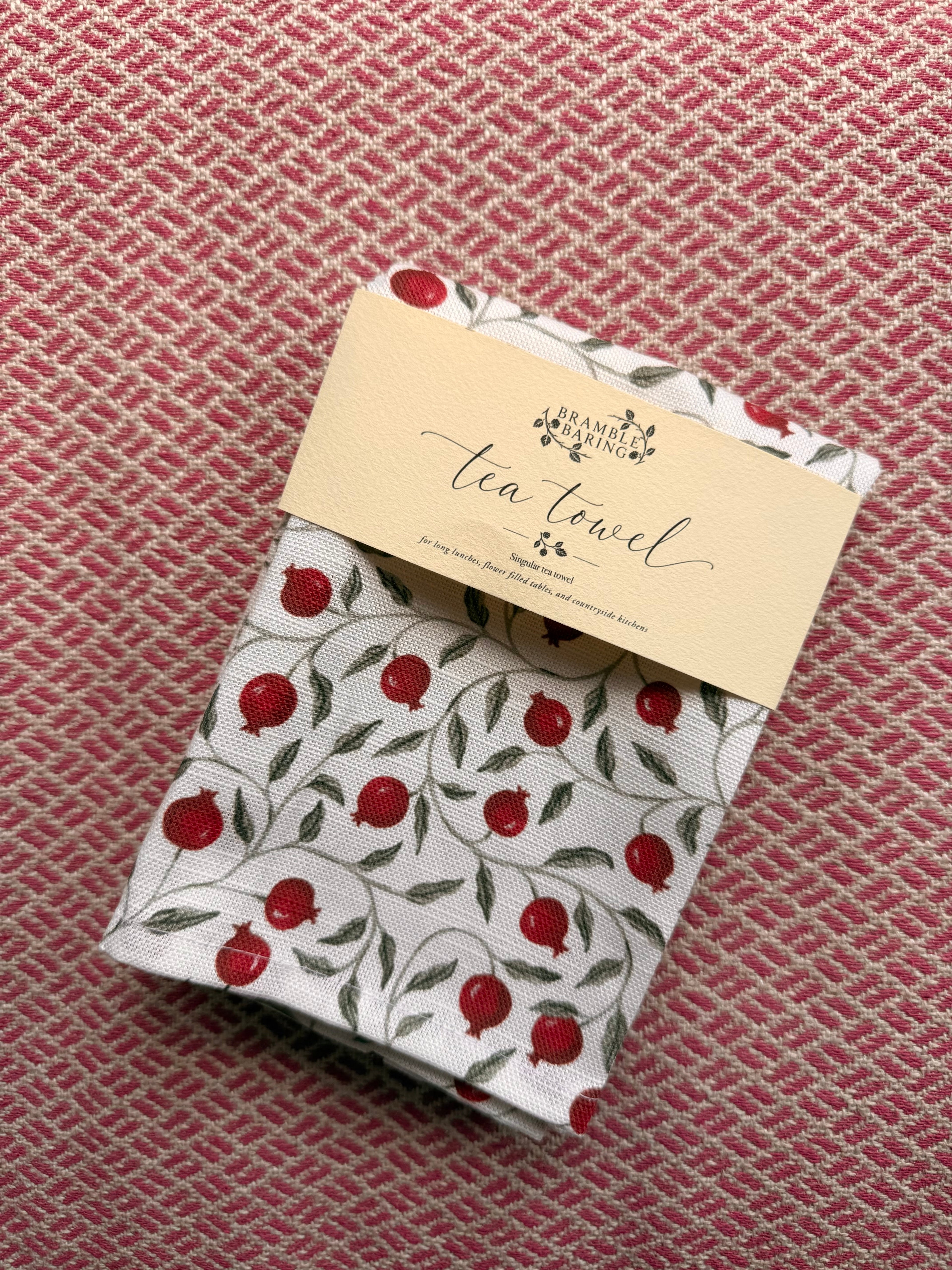 Pomegranate Tea Towel