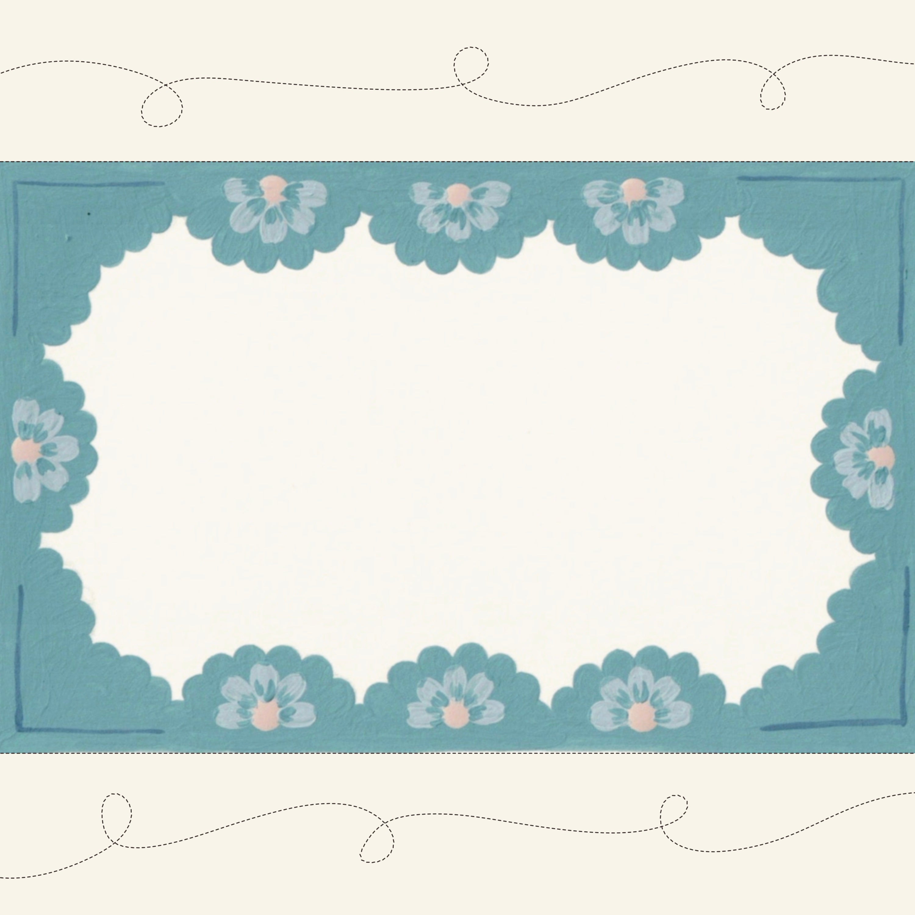 Floral Scallop Place Card
