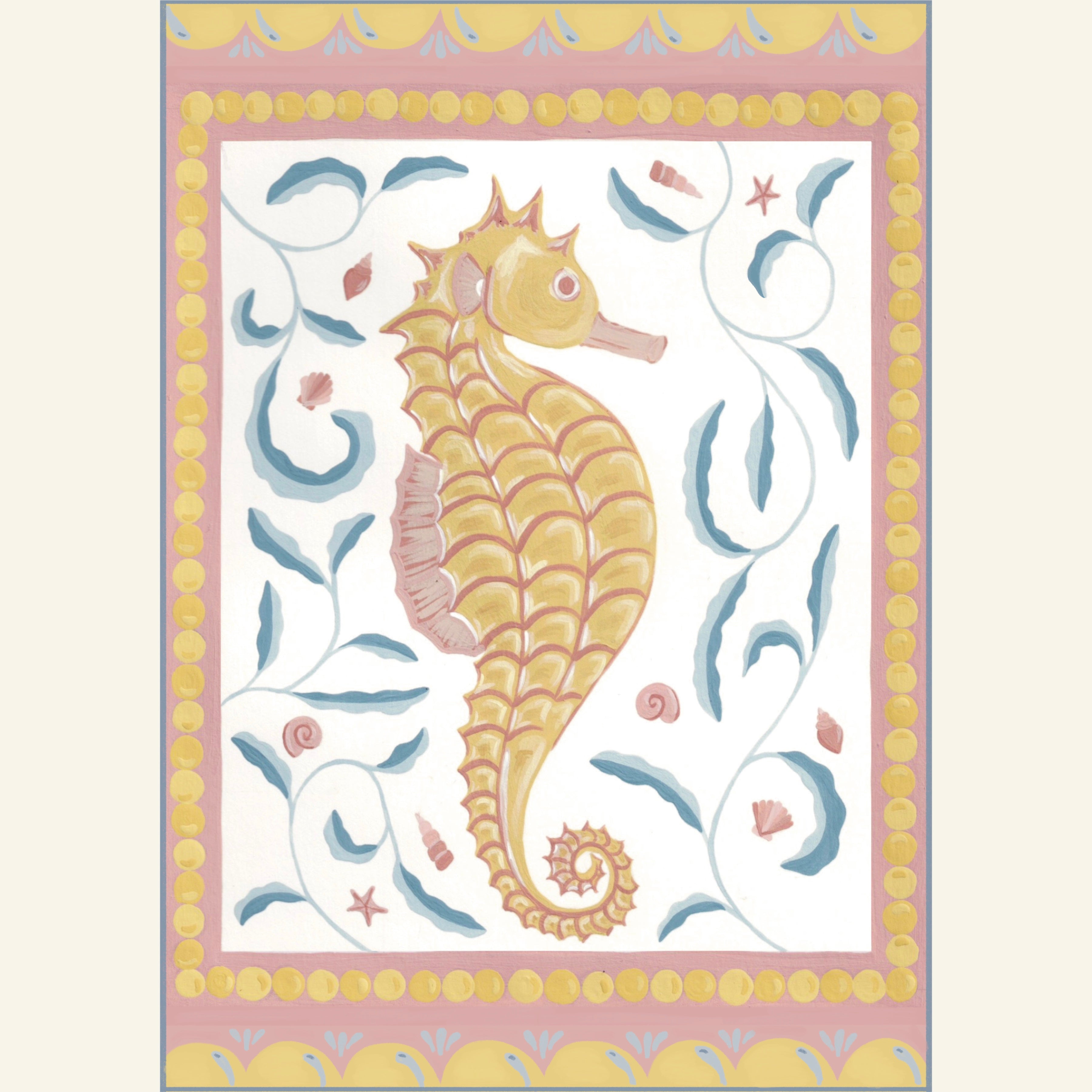 Seahorse print