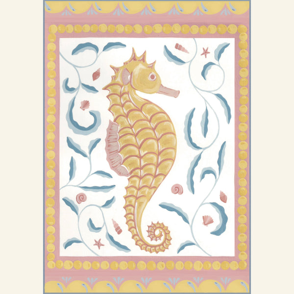 Seahorse print