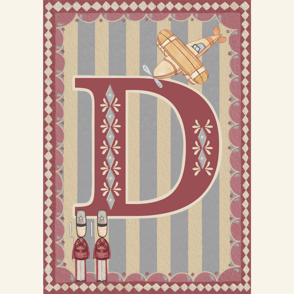 Vintage Toys Alphabet Print