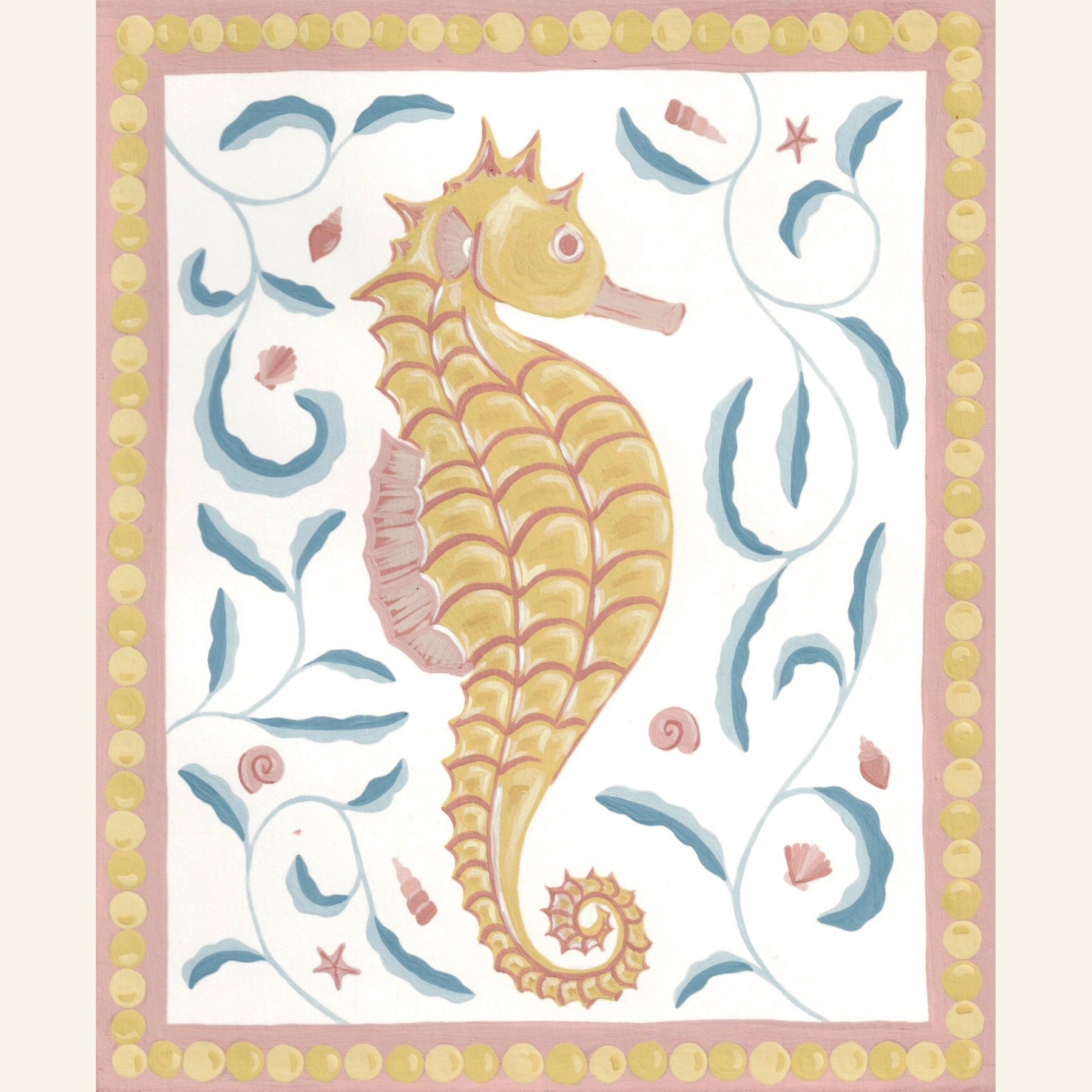 Seahorse print